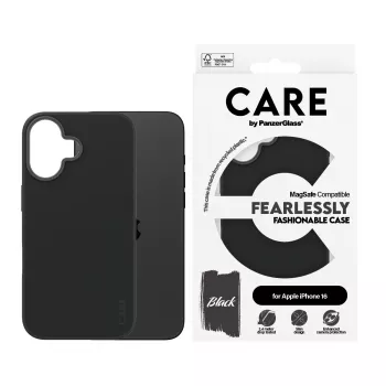 PanzerGlass CARE™ by ® etui czarne z MagSafe iPhone 16