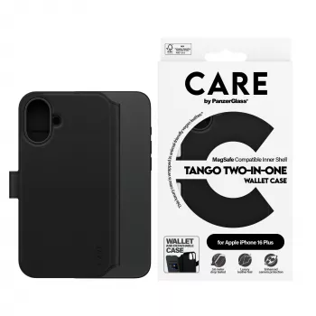 PanzerGlass CARE™ by ® Tango 2-w-1 Etui-portfel z MagSafe iPhone 16 Plus