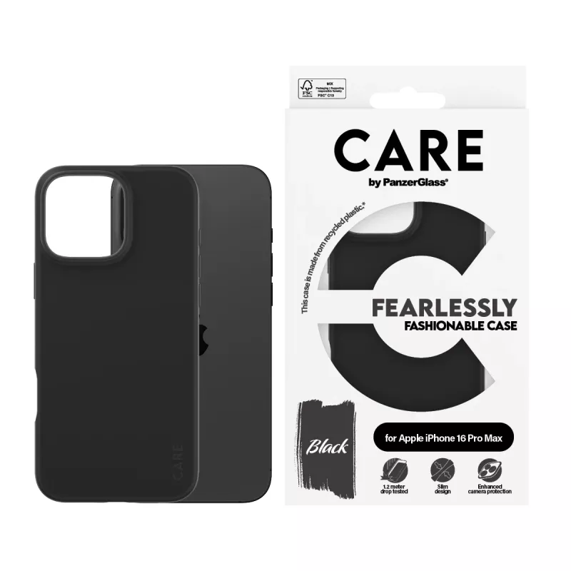 PanzerGlass CARE™ by ® Etui Czarny iPhone 16 Pro Max