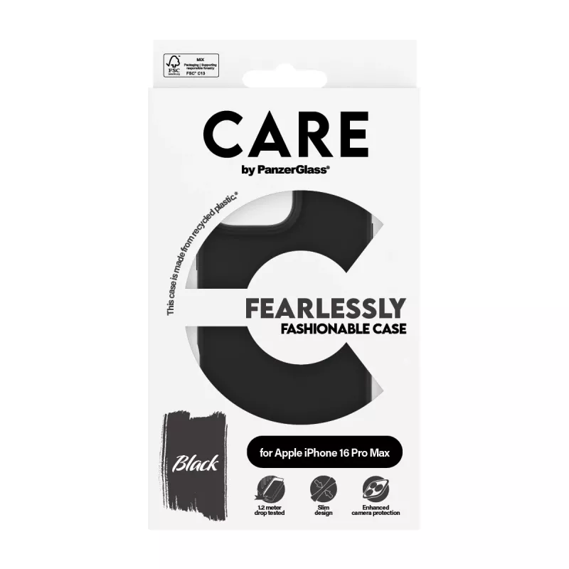 PanzerGlass CARE™ by ® Etui Czarny iPhone 16 Pro Max