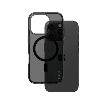 Cover PanzerGlass CARE by Flagship Case Urban Combat Smokey w. Czarny MagSafe iPhone '24 6.3 inch Pro