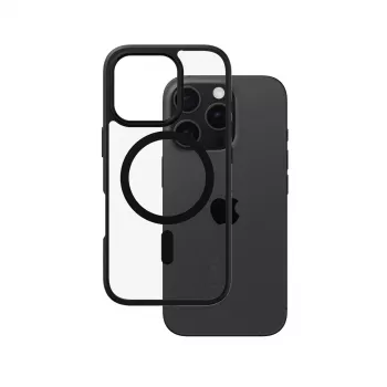 PanzerGlass CARE™ by ® Urban Combat Case Transparentny z Czarną Ramką i MagSafe do iPhone 16 Pro