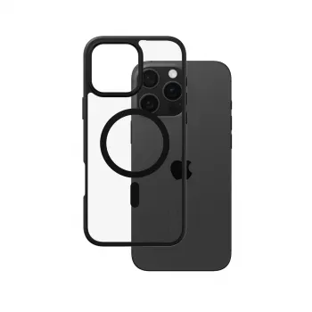 PanzerGlass CARE™ by ® Urban Combat Case Transparentny z czarną ramką i MagSafe do iPhone 16 Pro Max