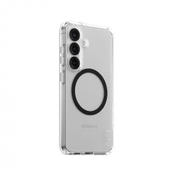 PanzerGlass CARE™ by ® Urban Combat etui przezroczyste z czarnym Qi kompatybilne Samsung Galaxy S25