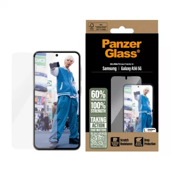 PanzerGlass ® Szkło ochronne Samsung Galaxy A56 5G | Ultra-Wide Fit z EasyAligner