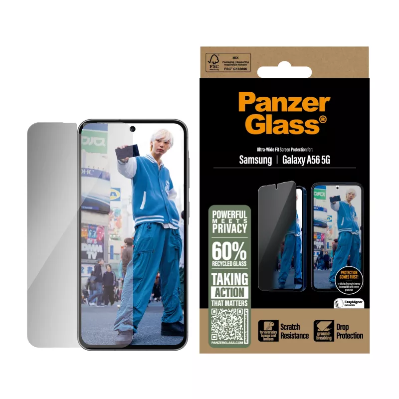 PanzerGlass ® Osłona prywatności ekranu Samsung Galaxy A56 5G | Ultra-Wide Fit