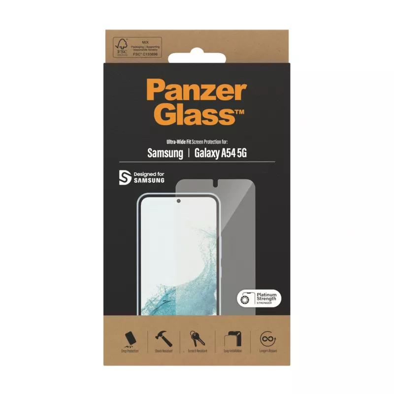 PanzerGlass ® Ochrona ekranu Samsung Galaxy A54 5G | Ultra-Wide Fit