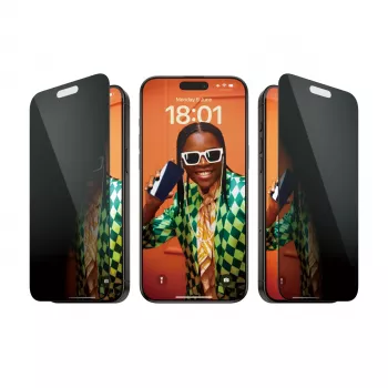 PanzerGlass ® Osłona prywatności ekranu iPhone 15 Pro Max | Ultra-Wide Fit z EasyAligner