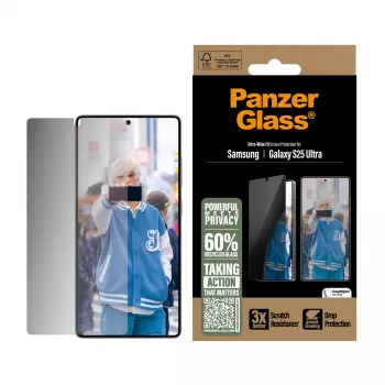 PanzerGlass ® Privacy Ochrona ekranu Samsung Galaxy S25 Ultra | Ultra-Wide Fit