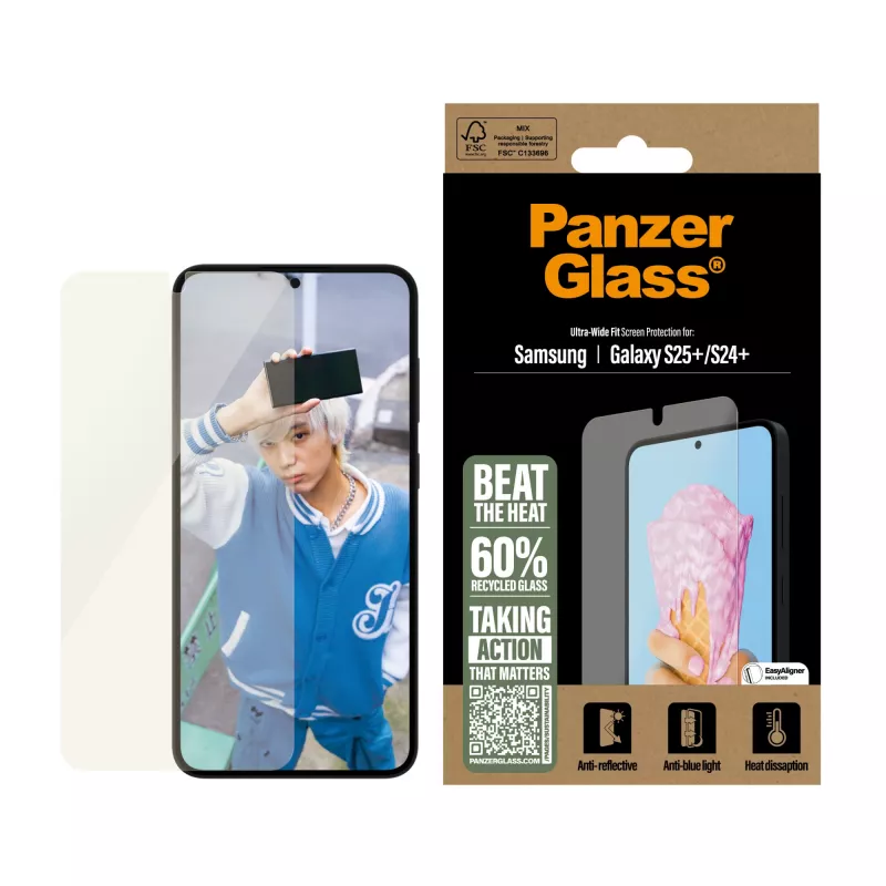 PanzerGlass ® All-in-One Ochrona ekranu Samsung Galaxy S25+ | S24+ | Ultra Wide Fit