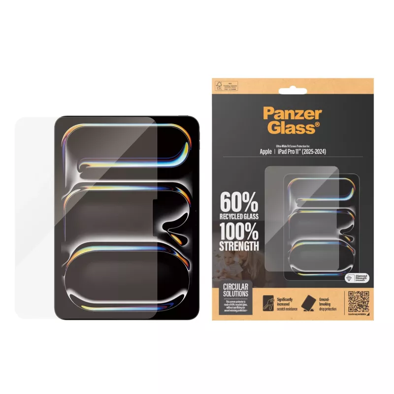 PanzerGlass ® Folia ochronna iPad Pro 11'' (2024-2025) | Ultra-Wide Fit