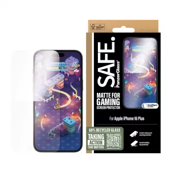 PanzerGlass SAFE. by ® Gaming Ochrona ekranu iPhone 16 Plus | 15 Plus | Ultra-Wide Fit