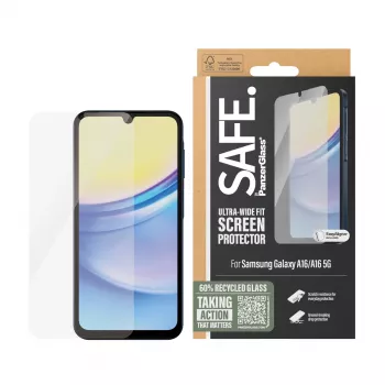 PanzerGlass SAFE. by ® Ochrona ekranu Samsung Galaxy A16 | A16 5G | Ultra-Wide Fit