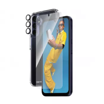 PanzerGlass ® Zestaw ochronny 3-w-1 Samsung Galaxy A15 | A15 5G | Ultra-Wide Fit z EasyAligner