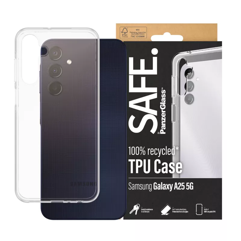 PanzerGlass SAFE. by ® TPU etui Samsung Galaxy A25 5G | Transparent