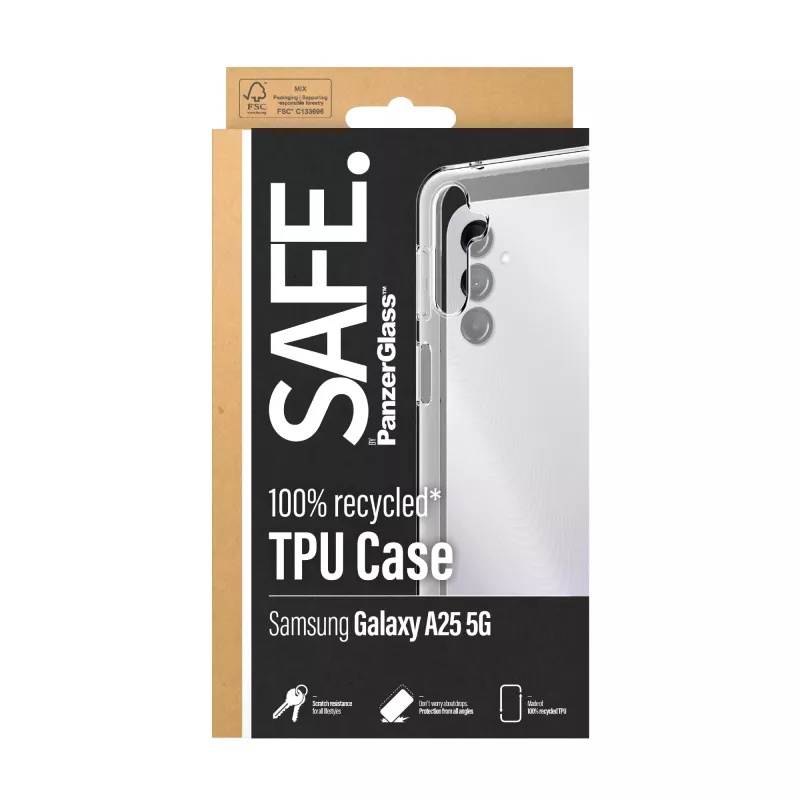 PanzerGlass SAFE. by ® TPU etui Samsung Galaxy A25 5G | Transparent