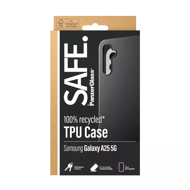 PanzerGlass SAFE. by ® etui TPU Samsung Galaxy A25 5G | Czarny