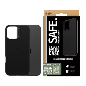 PanzerGlass SAFE. by ® TPU etui Czarny iPhone 16 Pro Max