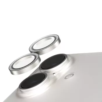 Ochrona obiektywu aparatu PanzerGlass SAFE. Glitter srebrny iPhone '24 6.1 cala | 6.7 cala