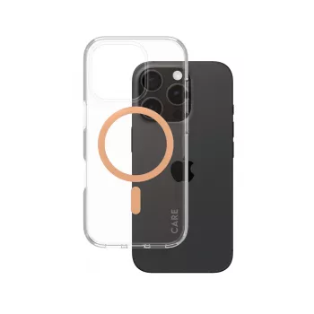 PanzerGlass CARE™ by ® Urban Combat Case Transparentny z Peachy MagSafe iPhone 16 Pro