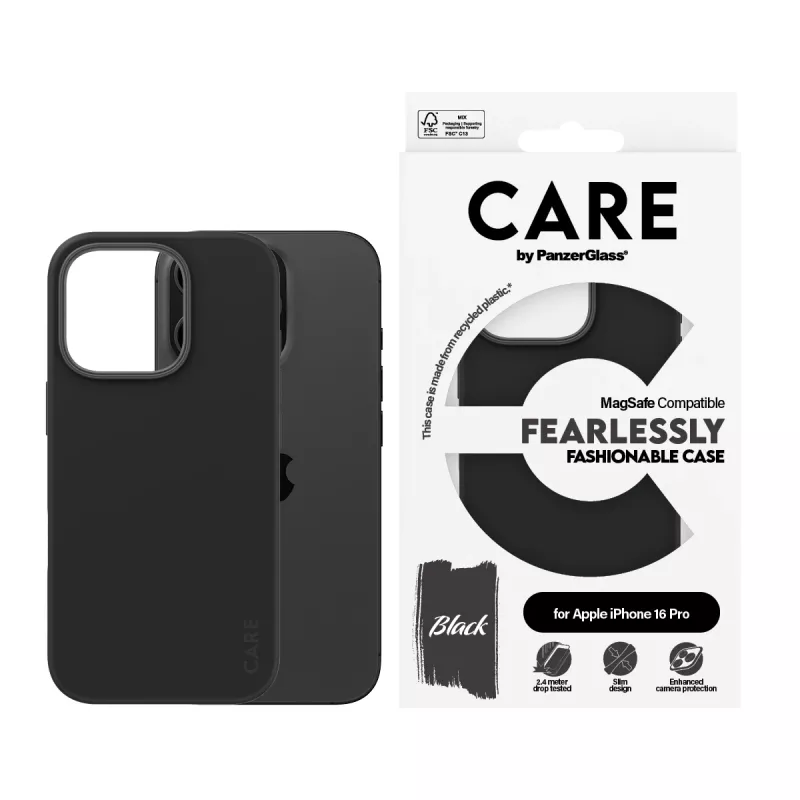 PanzerGlass CARE™ by ® Etui Czarny z MagSafe iPhone 16 Pro