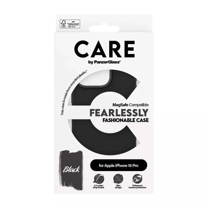 PanzerGlass CARE™ by ® Etui Czarny z MagSafe iPhone 16 Pro