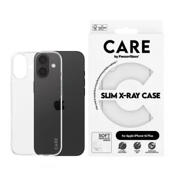 PanzerGlass CARE™ by ® X-Ray etui iPhone 16 Plus, Cover, Apple, Apple - iPhone 16 Plus, Transparent