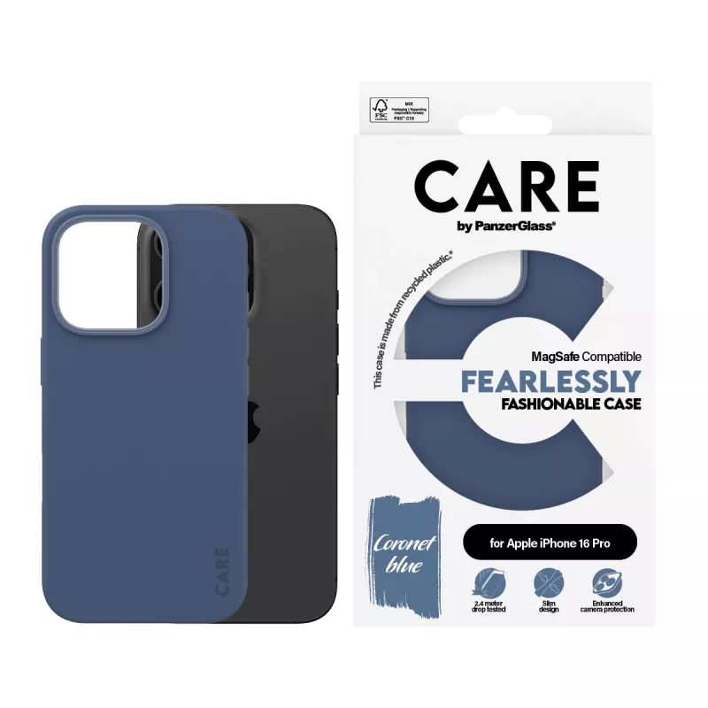 PanzerGlass CARE™ by ® Case niebieski w. MagSafe iPhone 16 Pro