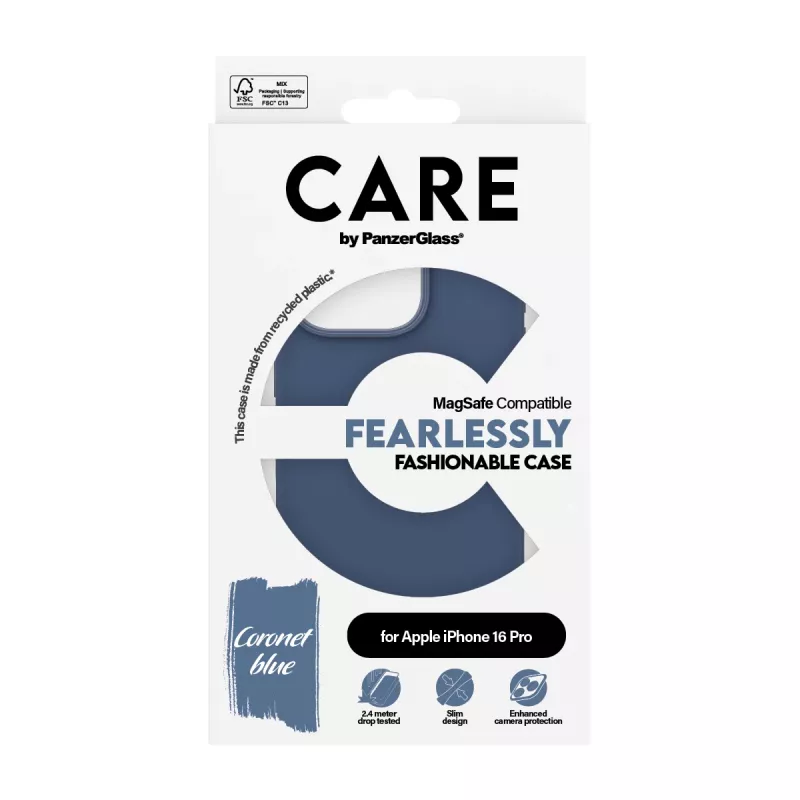 PanzerGlass CARE™ by ® Case niebieski w. MagSafe iPhone 16 Pro