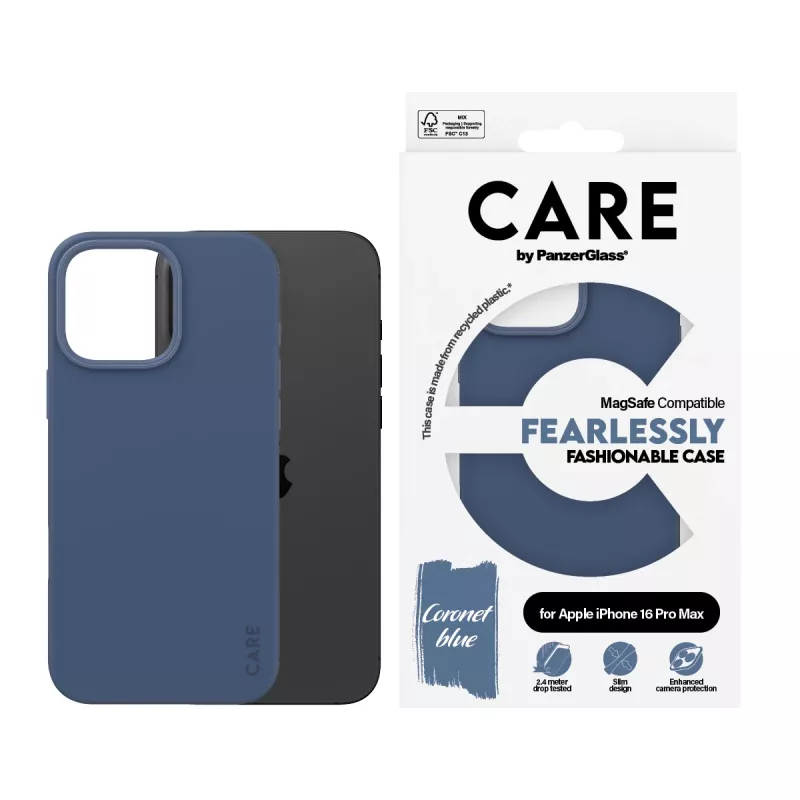 Cover PanzerGlass CARE by ® modne etui niebieski w. MagSafe iPhone '24 6.9 inch Pro