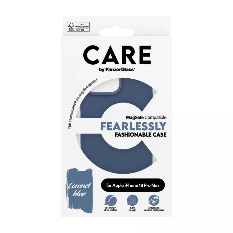 Cover PanzerGlass CARE by ® modne etui niebieski w. MagSafe iPhone '24 6.9 inch Pro