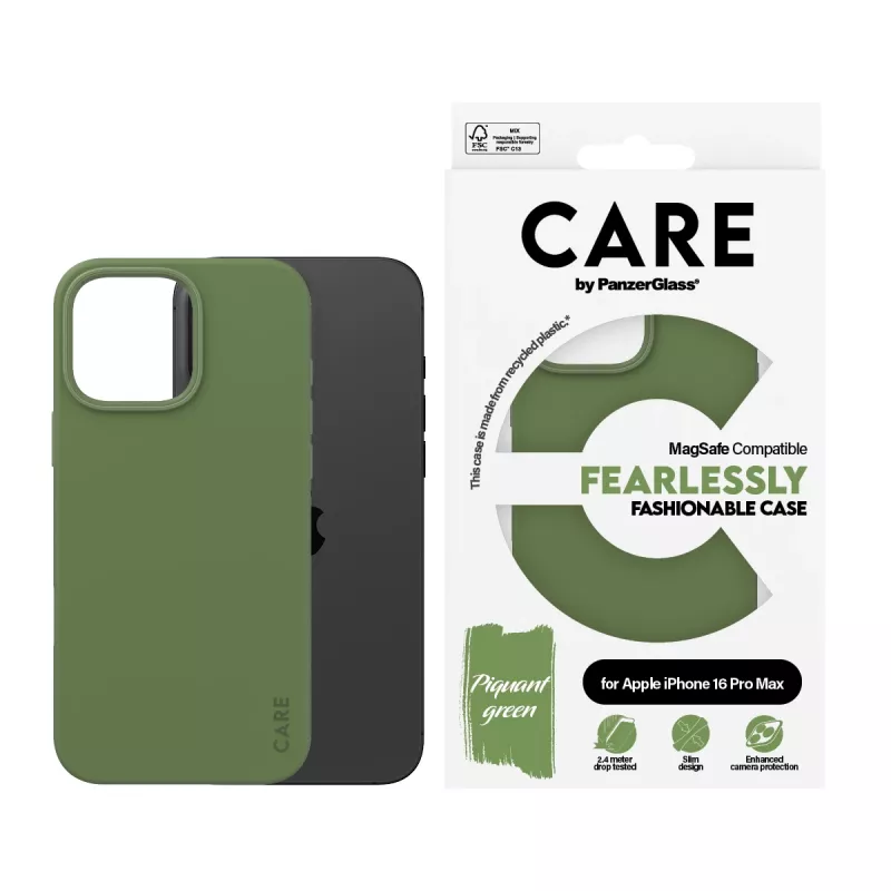 PanzerGlass CARE™ by ® Case zielony w. MagSafe iPhone 16 Pro Max