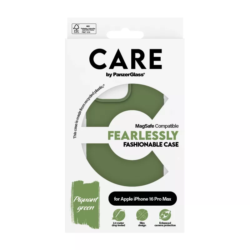 PanzerGlass CARE™ by ® Case zielony w. MagSafe iPhone 16 Pro Max