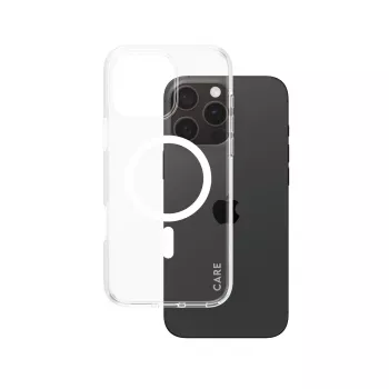 PanzerGlass CARE™ by ® Etui Urban Combat przezroczyste z białym MagSafe do iPhone 16 Pro Max