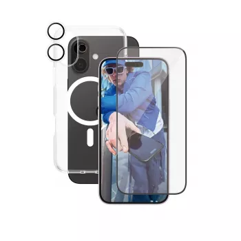 PanzerGlass ® | CARE by ® Flagship 3-w-1 pakiet iPhone 16 Plus