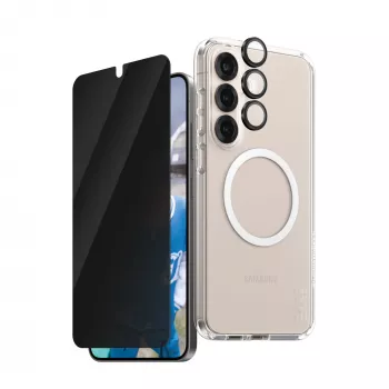 PanzerGlass ® | CARE by ® Flagship 3-in-1 Privacy Bundle Samsung Galaxy S25+