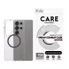 PanzerGlass CARE™ by ® Urban Combat Case przezroczyste z śliwkowym fioletem kompatybilne z Qi Samsung Galaxy S25 Ultra