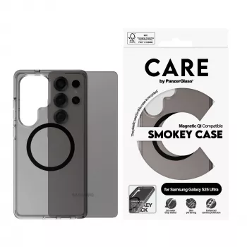 PanzerGlass CARE™ by ® Urban Combat Case Smokey w. Czarny Qi Kompatybilny Samsung Galaxy S25 Ultra