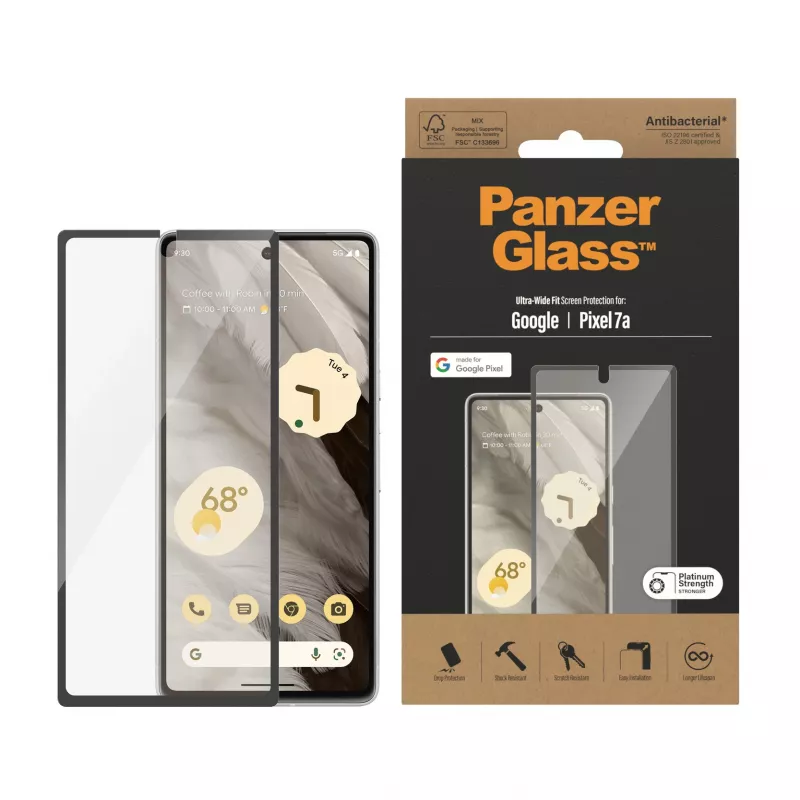 PanzerGlass ® folia ochronna Google Pixel 7a | Ultra Wide Fit