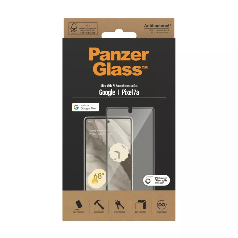 PanzerGlass ® folia ochronna Google Pixel 7a | Ultra Wide Fit
