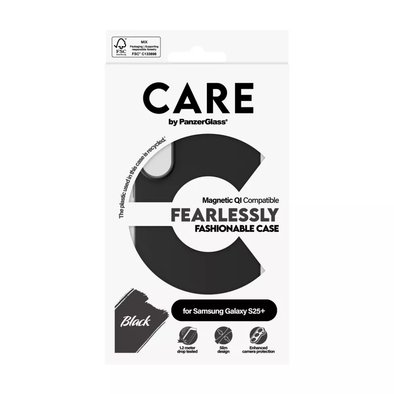 PanzerGlass CARE™ by ® Case Czarny w. Qi Kompatybilny Samsung Galaxy S25+