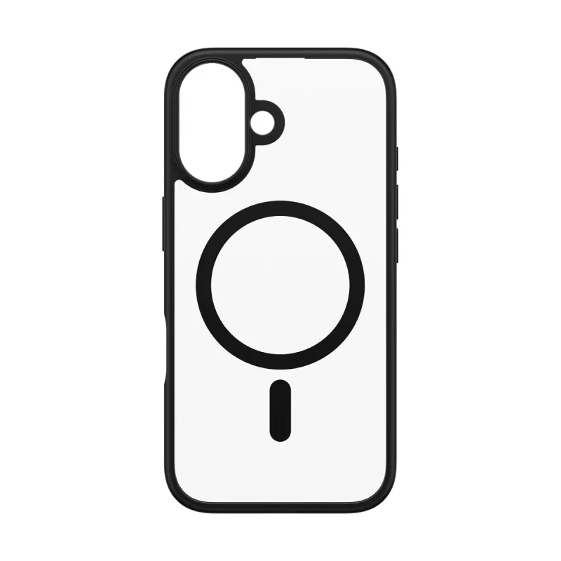 PanzerGlass ® HardCase przezroczysty z czarną ramką MagSafe do iPhone 16