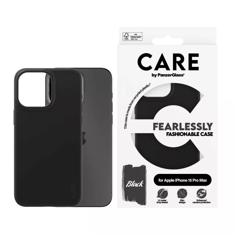 Cover PanzerGlass CARE by modne etui Czarny iPhone 15 Pro Max
