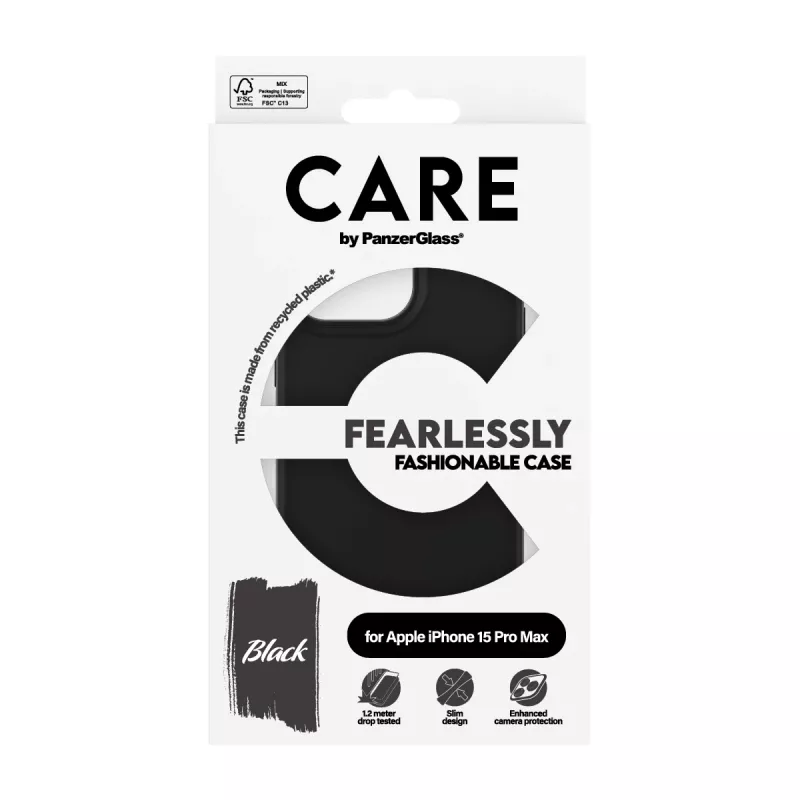 Cover PanzerGlass CARE by modne etui Czarny iPhone 15 Pro Max