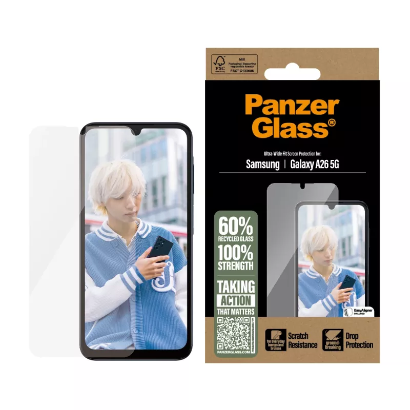 PanzerGlass ® Ochrona ekranu Samsung Galaxy A26 5G | Ultra-Wide Fit
