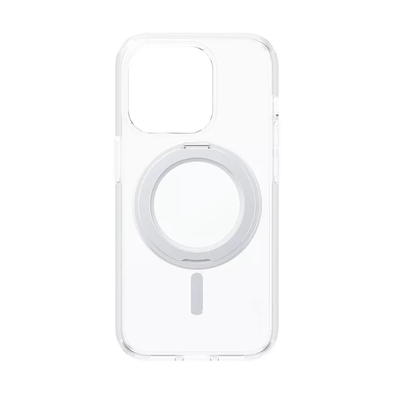 PanzerGlass CARE™ by ® Etui przezroczyste ze srebrną podstawką i MagSafe iPhone 15 Pro