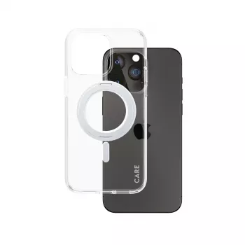 PanzerGlass CARE™ by ® Etui przezroczyste ze srebrną nóżką i MagSafe iPhone 15 Pro Max