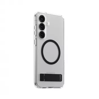 PanzerGlass CARE™ by ® Przezroczyste etui z czarną podstawką i kompatybilnością Qi Samsung Galaxy S25+
