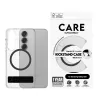 PanzerGlass CARE™ by ® etui przezroczysta z czarną podstawką i kompatybilne z Qi Samsung Galaxy S25