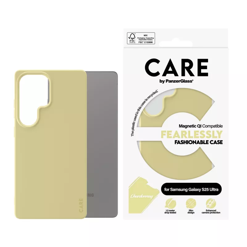 PanzerGlass CARE™ by ® Case Chardonnay w. Qi Kompatybilny Samsung Galaxy S25 Ultra